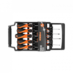 Bộ tua vít 9 cái với giá treo bằng nhựa - 20214 Kendo