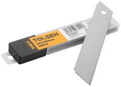 Lưỡi dao rọc giấy 18x100x0.5mm Tolsen 30011 (10 lưỡi/hộp)