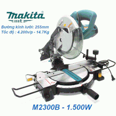 Máy cưa đa góc 255mm dùng điện 1500W Makita M2300B