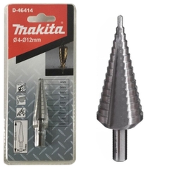 Mũi khoan bậc sọc thẳng 4.0-12mm chuôi lục giác Makita D-46414