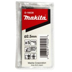 Mũi khoan Inox 2.5X57mm Hss-Co 5% (1 mũi) Makita D-16639