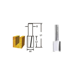 Mũi phay thẳng 2 cạnh 1/4