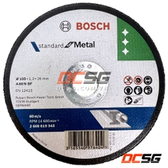 Đá cắt sắt 105x1.2x16mm Standard for Metal Bosch 2608619343