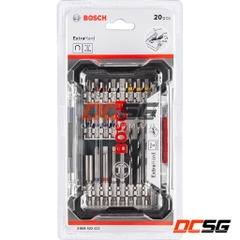 Bộ mũi khoan và vặn vít ExtraHard 20 chi tiết Bosch 2608522422