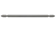 Mũi vít ba ke 2 đầu (6.35mm) bằng thép S2 PH2PH2 x 150mm Brosco - BR2PH2C635150 (vỉ 10 cái)