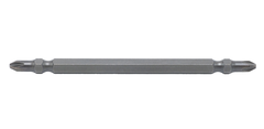 Mũi vít ba ke 2 đầu (5mm) bằng thép S2 PH2PH2 x 110mm Brosco - BR2PH2C50110 (vỉ 10 cái)