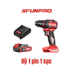 Máy Khoan Dùng Pin 20V/4.0Ah 13mm 3 Chức Năng  SFUNPRO DCR13A