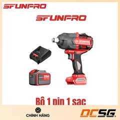 Máy Siết Bu Lông Dùng Pin 20V/4.0Ah 1500N.m SFRUNPRO M1500A