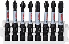 Bộ 8 đầu vặn vít Pick & Click Impact Control 50mm PH1, PH2 (3x), PH3, PZ2 (2x), PZ3 Bosch 2608522328