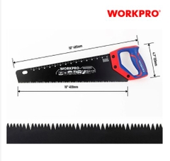 Cưa tay, lưỡi cưa bằng thép SK5, kích thước 400mm (16 inches) Workpro WP215013