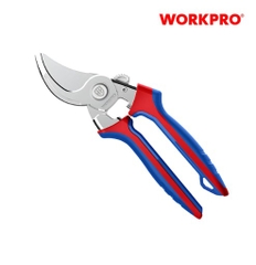 Kéo cắt tỉa cành, tay cầm bằng nhựa, lưỡi dao 50CR-V, 8.5 inches Workpro WP332013