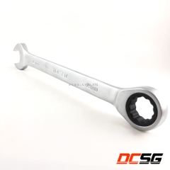Cờ lê kết hợp 2 đầu vòng loại sâu và miệng 15mm bằng thép CrV Kendo-15215