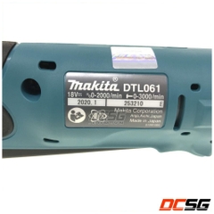 Máy vặn vít góc 6.35mm/60 N.m dùng pin 18Vmax Makita DTL061Z (không pin sạc)