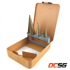 Bộ 03 mũi khoan bậc, thép HSS Tolsen 75878