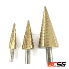 Bộ 03 mũi khoan bậc, thép HSS Tolsen 75878