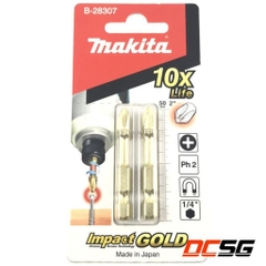 Bộ mũi bắt vít PH2x50mm Impact Gold Makita B-28307 (2 mũi/bộ)