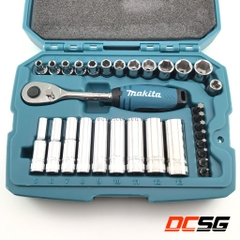 Bộ cần siết tự động và đầu tuýp Makita B-65567 (34 chi tiết/bộ)