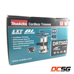 Máy đánh cạnh 6.0/8.0mm dùng pin 18V và bộ phụ kiện Makita DRT50ZJX9 (không kèm pin sạc)
