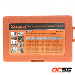 Bộ mũi ren lấy đầu ống nước gãy 8 Asaki pcs AK-8PCS