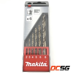 Bộ mũi khoan Inox 2.0-8.0mm Makita D-57168 (6 chi tiết/bộ)