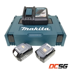 Bộ pin sạc MKP1RG182 (BL1860Bx2 + DC18RC) Makita 198116-4