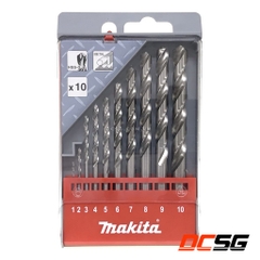Bộ mũi khoan kim loại 1.0-10mm Hss-G Makita D-57205 (10 chi tiết/bộ)