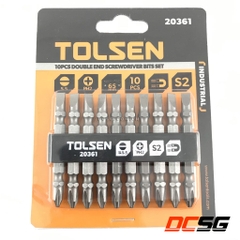 Mũi vít 2 đầu PH2-SL5, từ tính, thép S2 Tolsen 20361 (1 mũi)