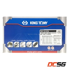 Bộ mũi vít đóng hoa thị Kingtony 1015PQ (15 chi tiết/bộ)