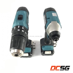 Bộ sản phẩm máy khoan búa, vặn vít dùng pin 12Vmax Makita CLX202S