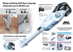 Máy hút bụi 800mL dùng pin 18V Makita DCL281FZW (không pin sạc)