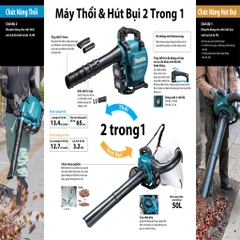 Máy thổi 14.4N dùng pin 18Vx2 Makita DUB363ZV (không pin sạc)