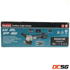 Máy mài góc 125mm dùng pin 18V Makita DGA518Z (không pin sạc)