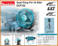 Máy quạt dùng pin và điện 14.4/18V Makita DCF102Z (không pin sạc)