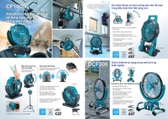 Máy quạt dùng pin và điện 14.4/18V Makita DCF201Z (không pin sạc)