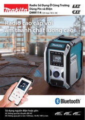 Loa công trường dùng pin và điện Makita DMR114