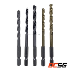 Bộ mũi khoan chuôi lục giác 1/4'' Makita D-31522 (5 chi tiết/bộ)
