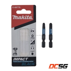 Mũi vít Impact Black PH3/50mm Makita E-08779 (2 Cái/bộ)