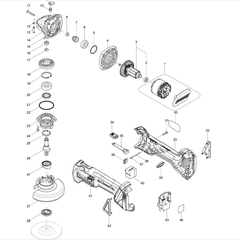 Nút công tắc DGA406 Makita 455446-9