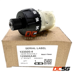 Cụm nhông máy DF030D/ DF031D Makita 123505-4