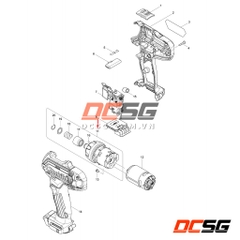 Cụm nhông máy DF030D/ DF031D Makita 123505-4