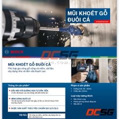 Bộ mũi khoét gỗ đuôi cá SelfCut Speed (14-16-18-20-22-24mm) Bosch 2608595424