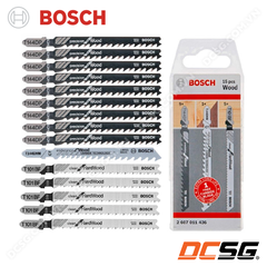 Bộ 14 lưỡi cưa lọng gỗ tặng kèm 01 lưỡi Carbide siêu bền Bosch 2607011436