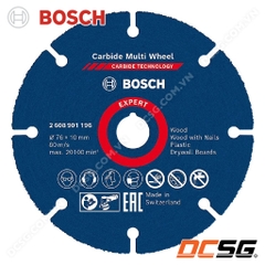 Đĩa cắt gỗ đa năng 76x10mm Expert Carbide Multi Wheel Bosch 2608901196