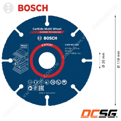 Đĩa cắt gỗ đa năng 110x20/16x1.0mm Expert Carbide Multi Wheel Bosch 2608901201