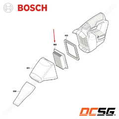 Màng lọc bụi cho máy GAS 12V-LI Bosch 1600A002PS