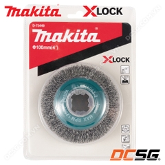 Chổi sợi thép đánh rỉ sét hình nón Xlock 100mm Makita D-73449