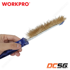 Bàn chải sắt bọc đồng thau Workpro WP253003