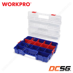 Hộp đựng mũi khoan, ốc vít 17 ngăn 382x300x68mm WORKPRO WP283007