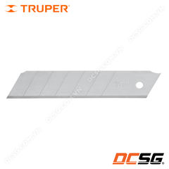 Lưỡi dao rọc giấy 25x140x0.7mm thép SK4 TRUPER REP-CUT-7 17903 (10 lưỡi/hộp)