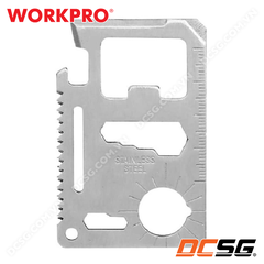 Móc khóa đa năng bằng thép không rỉ 11 trong 1 WORKPRO WP382013